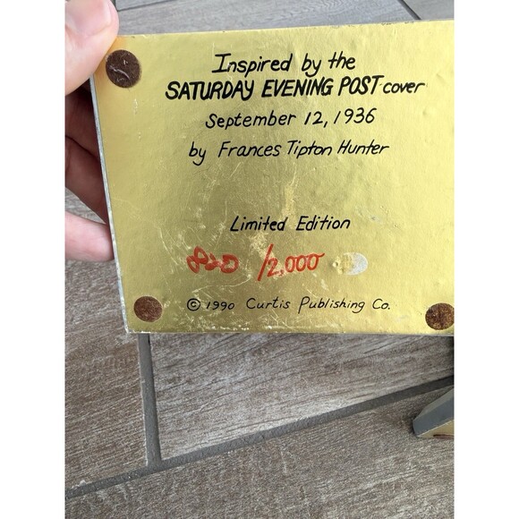 Rare Norman Rockwell Bookends Saturday Evening Post The Principal 820/2000 - Picture 7 of 12